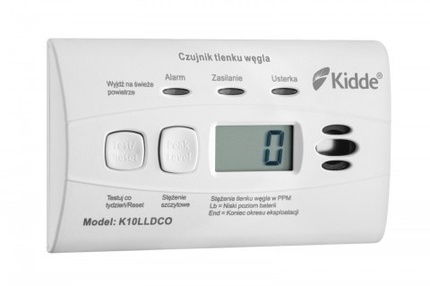 KIDDE Czujnik czadu z wyświetlaczem KIDDE K10LLDCO KIDDE Czujnik czadu z wyświetlaczem KIDDE K10LLDCO