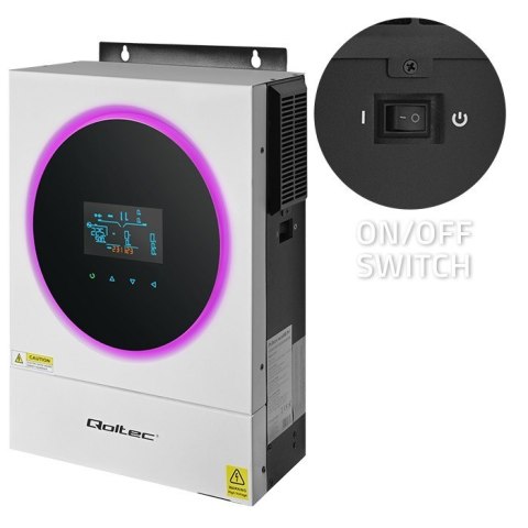 Qoltec Hybrydowy inwerter solarny Off-Grid 4kVA | 4kW | 120A | MPPT | LCD | Wi-Fi | BMS | Sinus Qoltec Hybrydowy inwerter solarny Off-Grid 4kVA | 4kW | 120A | MPPT | LCD | Wi-Fi | BMS | Sinus