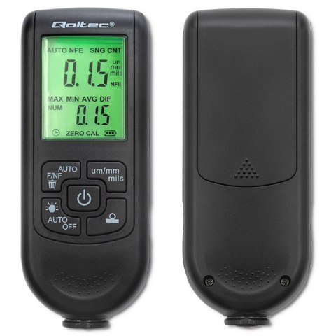 Qoltec Miernik grubości lakieru z wyświetlaczem LCD | 0~2000um Qoltec Miernik grubości lakieru z wyświetlaczem LCD | 0~2000um