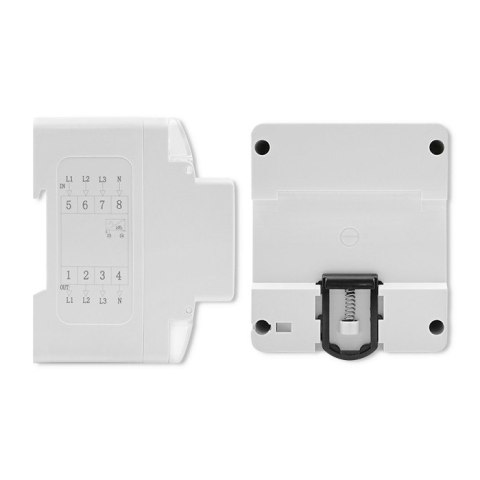 Qoltec Trójfazowy elektroniczny licznik | miernik zużycia energii na szynę DIN | 400V | LCD | 4P Qoltec Trójfazowy elektroniczny licznik | miernik zużycia energii na szynę DIN | 400V | LCD | 4P
