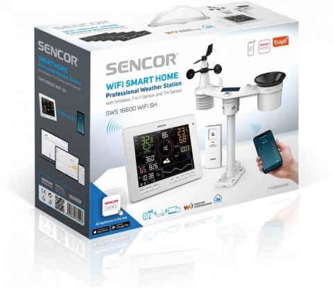 Sencor Profesjonalna Stacja meterologiczna wifi SMART z czujnik 7w1 Sencor Profesjonalna Stacja meterologiczna wifi SMART z czujnik 7w1