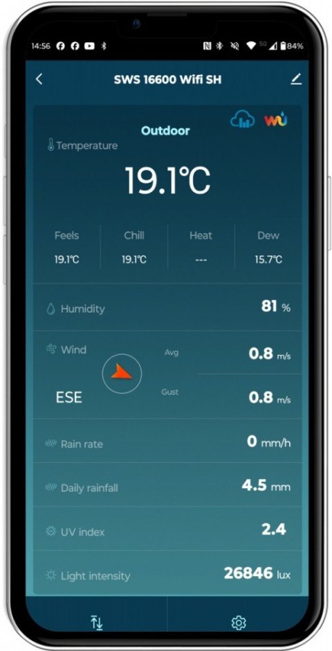 Sencor Profesjonalna Stacja meterologiczna wifi SMART z czujnik 7w1 Sencor Profesjonalna Stacja meterologiczna wifi SMART z czujnik 7w1