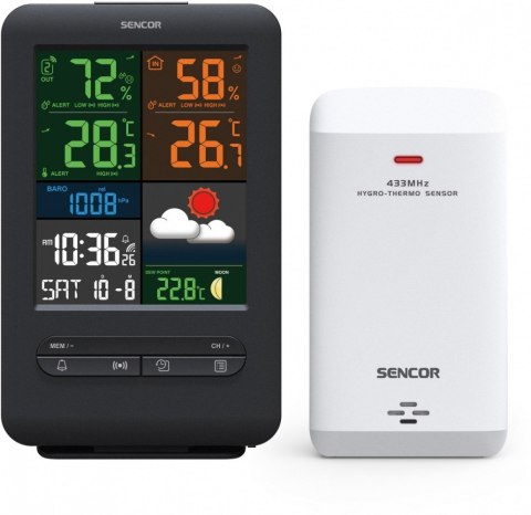 Sencor Stacja pogody SWS 7300 wys LCD kolor 13,8 cm Sencor Stacja pogody SWS 7300 wys LCD kolor 13,8 cm