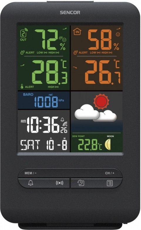 Sencor Stacja pogody SWS 7300 wys LCD kolor 13,8 cm Sencor Stacja pogody SWS 7300 wys LCD kolor 13,8 cm