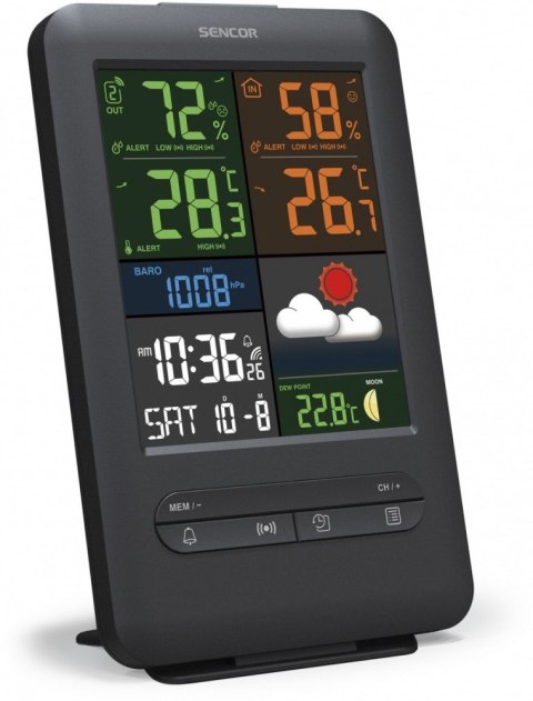 Sencor Stacja pogody SWS 7300 wys LCD kolor 13,8 cm Sencor Stacja pogody SWS 7300 wys LCD kolor 13,8 cm
