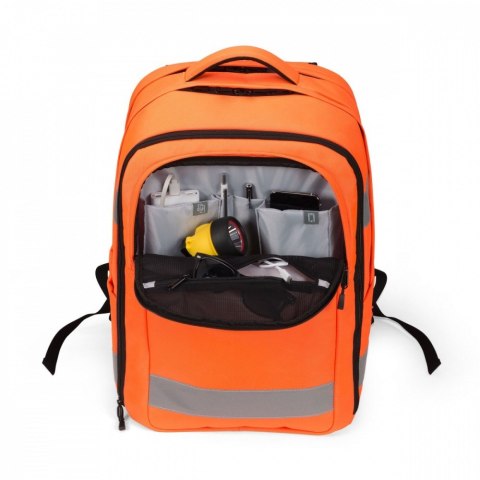 DICOTA Plecak na laptopa 17.3 cali HI-VIS 32-38l pomarańczowy DICOTA Plecak na laptopa 17.3 cali HI-VIS 32-38l pomarańczowy