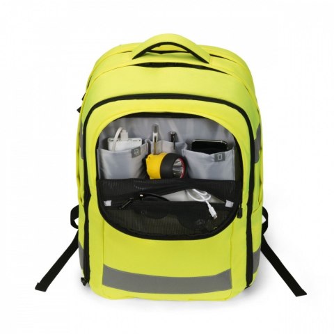 DICOTA Plecak na laptopa 17.3 cali HI-VIS 32-38l żółty DICOTA Plecak na laptopa 17.3 cali HI-VIS 32-38l żółty
