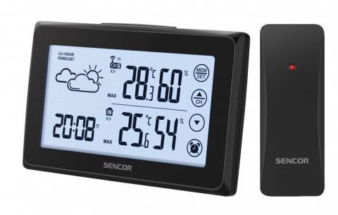 Sencor Stacja pogody SWS 2850 dotykowy wyświetlacz, budzik, 1czujnik zewnętrzny Sencor Stacja pogody SWS 2850 dotykowy wyświetlacz, budzik, 1czujnik zewnętrzny