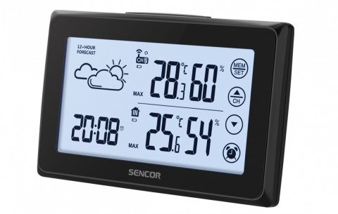 Sencor Stacja pogody SWS 2850 dotykowy wyświetlacz, budzik, 1czujnik zewnętrzny Sencor Stacja pogody SWS 2850 dotykowy wyświetlacz, budzik, 1czujnik zewnętrzny