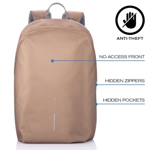 XD DESIGN Plecak antykradzieżowy BOBBY SOFT BROWN XD DESIGN Plecak antykradzieżowy BOBBY SOFT BROWN