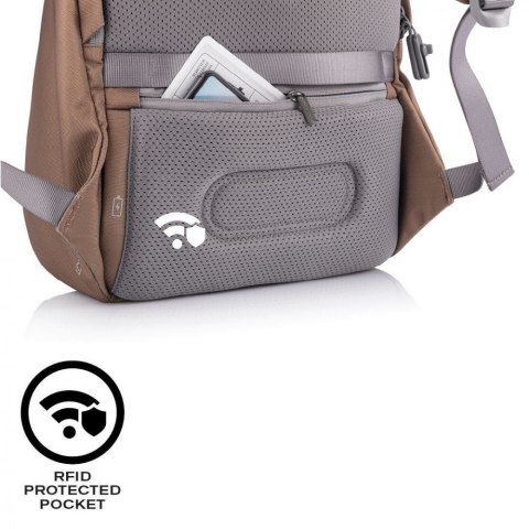 XD DESIGN Plecak antykradzieżowy BOBBY SOFT BROWN XD DESIGN Plecak antykradzieżowy BOBBY SOFT BROWN