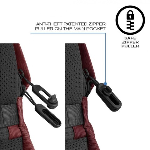 XD DESIGN Plecak antykradzieżowy BOBBY SOFT RED XD DESIGN Plecak antykradzieżowy BOBBY SOFT RED