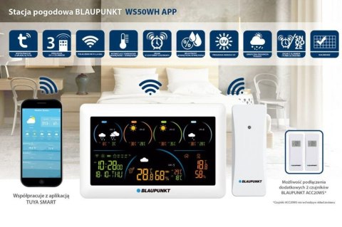 Blaupunkt Stacja pogody WS50WH APP Blaupunkt Stacja pogody WS50WH APP