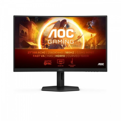 AOC Monitor CQ27G4X 27 cali Zakrzywiony Fast VA 180Hz HDMIx2 DP HAS AOC Monitor CQ27G4X 27 cali Zakrzywiony Fast VA 180Hz HDMIx2 DP HAS