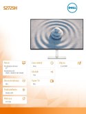 Dell Monitor 27 cali S2725H IPS LED 100Hz Full HD (1920x1080)/16:9/2xHDMI/Speakers/3Y