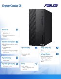 Asus Komputer ExpertCenter D5 D500ME-713700280X - i7-13700 vPro/16GB/512GB/DVD-RW/W11 PRO