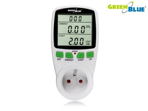GreenBlue Miernik Watomierz GB-202 Do pomiaru mocy pobier