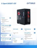 OPTIMUS Komputer E-Sport GA550T-CR4 Ryzen 7 5800X/16GB/1TB/RTX 4060 EAGLE OC 8G/W