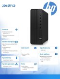 HP Inc. Komputer 290SFF G9 i5-12400 512GB/8GB/DVD/W11P 6D323EA