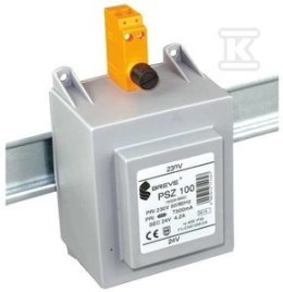 BREVE TRANS.PSZ 100VA 230/24V TH35 OBUD.OCHR.
