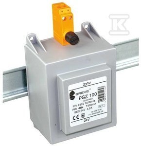 BREVE TRANS.PSZ 100VA 230/24V TH35 OBUD.OCHR. BREVE TRANS.PSZ 100VA 230/24V TH35 OBUD.OCHR.