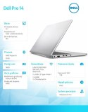 Dell Laptop Dell Pro 14 PC14255/AMD Ryzen AI 7 PRO 350/16GB/1TB/14.0 FHD+/Radeon 860M/FgrPr/FHD/IR Cam/Mic/WLAN+BT/Backlit Kb/3 Cell/