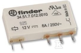 FINDER PRZEKAŹNIK 1P 6A 12V DC FINDER PRZEKAŹNIK 1P 6A 12V DC
