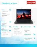 Lenovo Laptop ThinkPad L14 AMD G5 21L5002MPB W11Pro 7735U/16GB/512GB/INT/14.0 WUXGA/1YR Premier Support + 3YRS OS + Co2 Offset