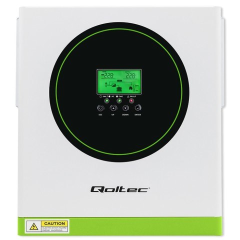 Qoltec Hybrydowy Inwerter solarny Off-Grid 1500W 100A | 12V | MPPT | Sinus | Opcja Wi-Fi | Power Factor 1.0 Qoltec Hybrydowy Inwerter solarny Off-Grid 1500W 100A | 12V | MPPT | Sinus | Opcja Wi-Fi | Power Factor 1.0