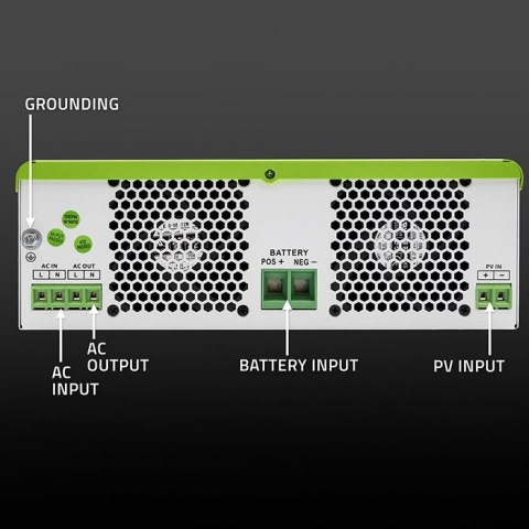 Qoltec Hybrydowy Inwerter solarny Off-Grid 3500W | 100A | 24V | MPPT | Sinus | opcja Wi-Fi | Power Factor 1.0 Qoltec Hybrydowy Inwerter solarny Off-Grid 3500W | 100A | 24V | MPPT | Sinus | opcja Wi-Fi | Power Factor 1.0