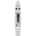Qoltec Jednofazowy elektroniczny licznik | miernik zużycia energii na szynę DIN | 230V | 30A | LCD | 1P