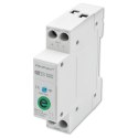Qoltec Przekaźnik 63A na szynę DIN z licznikiem energii elektrycznej | eWeLink od Sonoff | Wi-Fi | Dioda LED