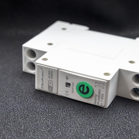 Qoltec Przekaźnik 63A na szynę DIN z licznikiem energii elektrycznej | eWeLink od Sonoff | Wi-Fi | Dioda LED Qoltec Przekaźnik 63A na szynę DIN z licznikiem energii elektrycznej | eWeLink od Sonoff | Wi-Fi | Dioda LED