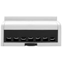 Qoltec Trójfazowy dwukierunkowy elektroniczny licznik | miernik zużycia energii na szynę DIN | 400V | 100A | LCD | 4P