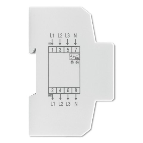 Qoltec Trójfazowy elektroniczny licznik | miernik zużycia energii na szynę DIN | 400V | 100A | LCD | 4P Qoltec Trójfazowy elektroniczny licznik | miernik zużycia energii na szynę DIN | 400V | 100A | LCD | 4P