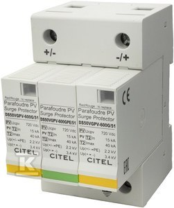 CITEL OGR.PRZ.T2 30/60KA 2P+G DS50VGPV-600G