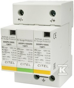 CITEL OGR.PRZEP.T1+2 12,5KA 2P+G DS50PV-1000G
