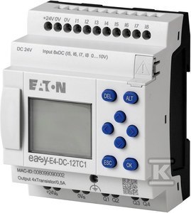EATON EASYE4,24VDC,8DI(4AI),4DO-T,Z WYŚW. EATON EASYE4,24VDC,8DI(4AI),4DO-T,Z WYŚW.