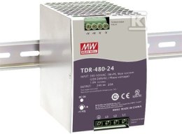 MEAN WELL TDR-480-24 ZASILACZ NA SZYNĘ DIN 3-FAZO
