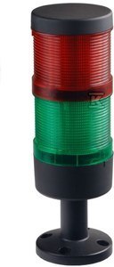 SPAMEL KOLU.SYGN.70MM,KOMPL,LED,CZER/ZIEL.24VDC