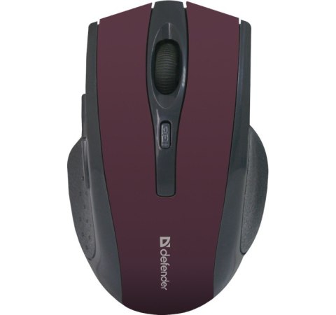 Defender Mysz bezprzewodowa Accura MM-665 RF 1600dpi 6P burgund Defender Mysz bezprzewodowa Accura MM-665 RF 1600dpi 6P burgund