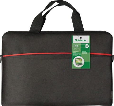 Defender TORBA LITE 15,6 CZARNA WZMOCNIONE BOKI, PLASKI KSZTALT Defender TORBA LITE 15,6 CZARNA WZMOCNIONE BOKI, PLASKI KSZTALT