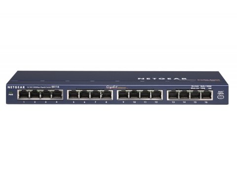Netgear Switch Unmanaged Plus 16xGE - GS116GE Netgear Switch Unmanaged Plus 16xGE - GS116GE