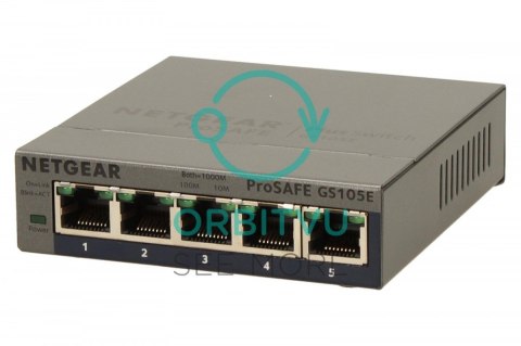 Netgear Switch Unmanaged Plus 5xGE - GS105E Netgear Switch Unmanaged Plus 5xGE - GS105E