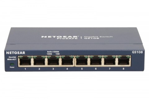 Netgear Switch Unmanaged Plus 8xGE - GS108GE Netgear Switch Unmanaged Plus 8xGE - GS108GE