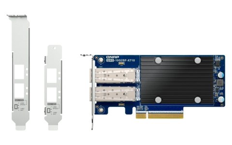 QNAP Dwuportowa sieciowa karta rozszerzeń QXG-10G2SF-X710 10GbE d-p SFP+ network expand card QNAP Dwuportowa sieciowa karta rozszerzeń QXG-10G2SF-X710 10GbE d-p SFP+ network expand card