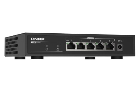 QNAP Przełącznik niezarządzalny QSW-1105-5T- EU 5 portów 2.5GbE QNAP Przełącznik niezarządzalny QSW-1105-5T- EU 5 portów 2.5GbE