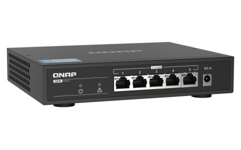 QNAP Przełącznik niezarządzalny QSW-1105-5T- EU 5 portów 2.5GbE QNAP Przełącznik niezarządzalny QSW-1105-5T- EU 5 portów 2.5GbE