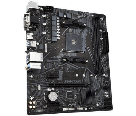 Gigabyte Płyta główna A520M S2H AM4 2DDR4 M.2 HDMI/DVI mATX Gigabyte Płyta główna A520M S2H AM4 2DDR4 M.2 HDMI/DVI mATX