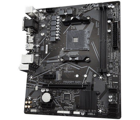 Gigabyte Płyta główna A520M S2H AM4 2DDR4 M.2 HDMI/DVI mATX Gigabyte Płyta główna A520M S2H AM4 2DDR4 M.2 HDMI/DVI mATX